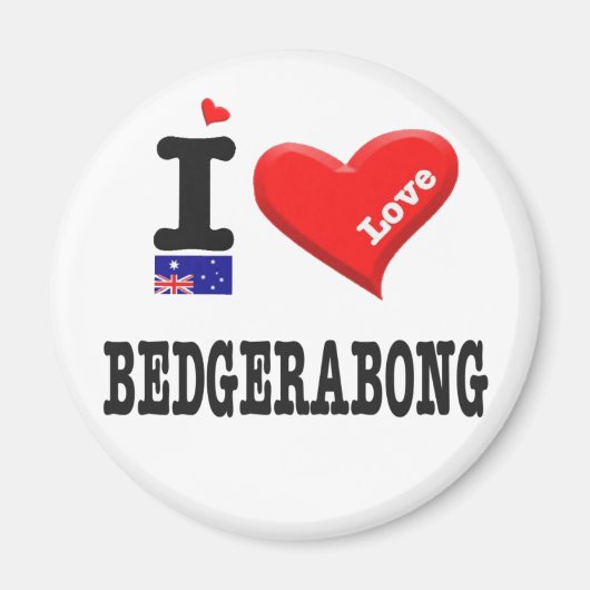 BEDGERABONG - I Love Magneet (Voorkant)
