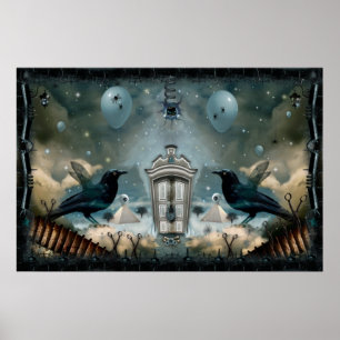 Bediende deur van de binnenste Psyche Poster