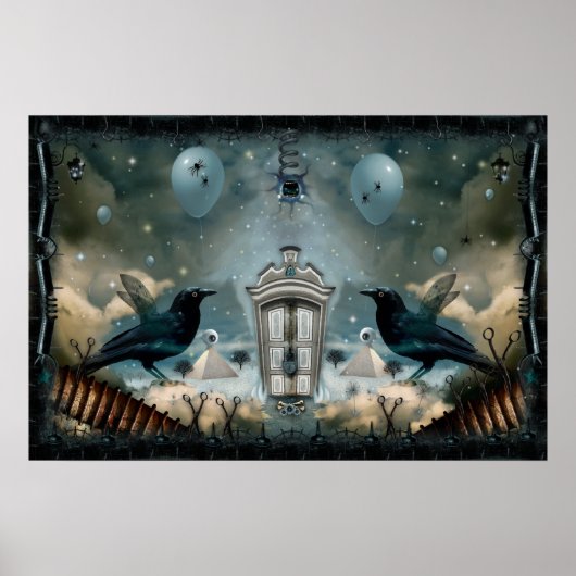 Bediende deur van de binnenste Psyche Poster (Voorkant)