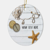 Bediende keramische sierbloem keramisch ornament (Links)