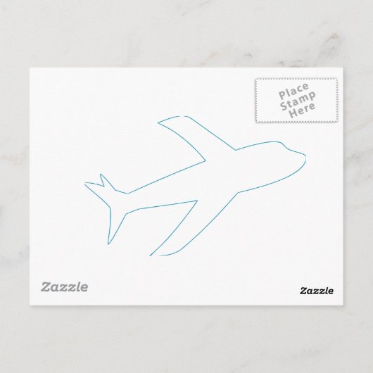 Bediende van een Fabulous Flight Briefkaart (Achterkant)