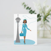 Bediende van een Fabulous Flight Briefkaart (Staand voorkant)