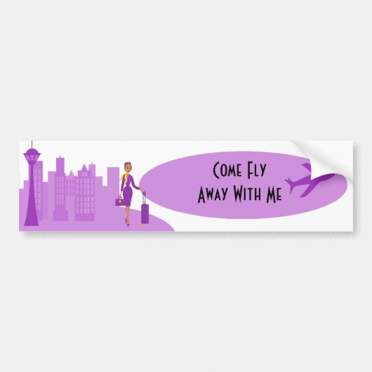 Bediende van een Fabulous Flight Bumpersticker (Voorkant)
