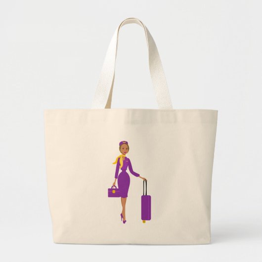 Bediende van een Fabulous Flight Grote Tote Bag (Voorkant)