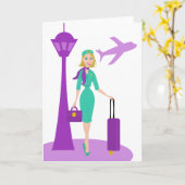 Bediende van een Fabulous Flight Kaart (Gele Bloem)