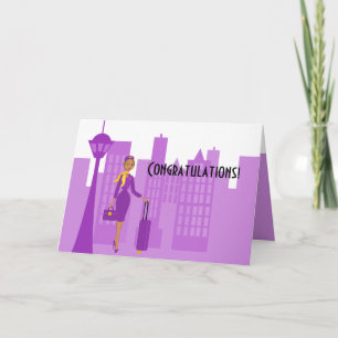 Bediende van een Fabulous Flight Kaart