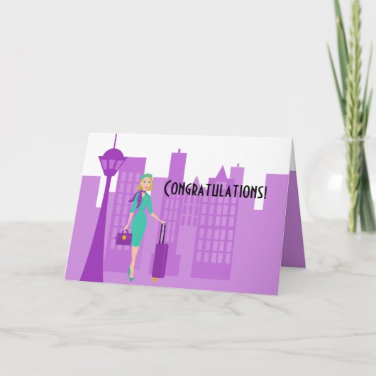 Bediende van een Fabulous Flight Kaart (Voorkant)