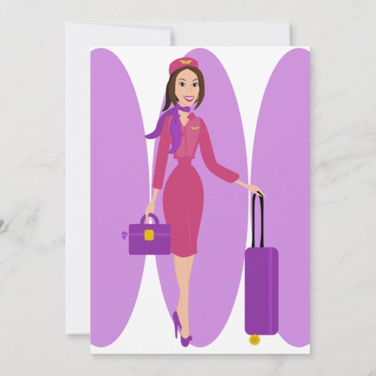 Bediende van een Fabulous Flight Kaart (Achterkant)