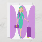 Bediende van een Fabulous Flight Kaart (Achterkant)