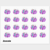 Bediende van een Fabulous Flight Ronde Sticker (Vel)