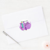 Bediende van een Fabulous Flight Ronde Sticker (Envelop)