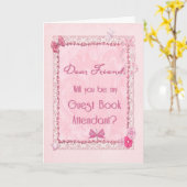 Bediende van het bezoekersregister kaart (Gele Bloem)