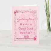 Bediende van het bezoekersregister kaart (Voorkant)