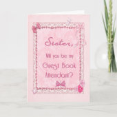 Bediende van het bezoekersregister kaart (Voorkant)