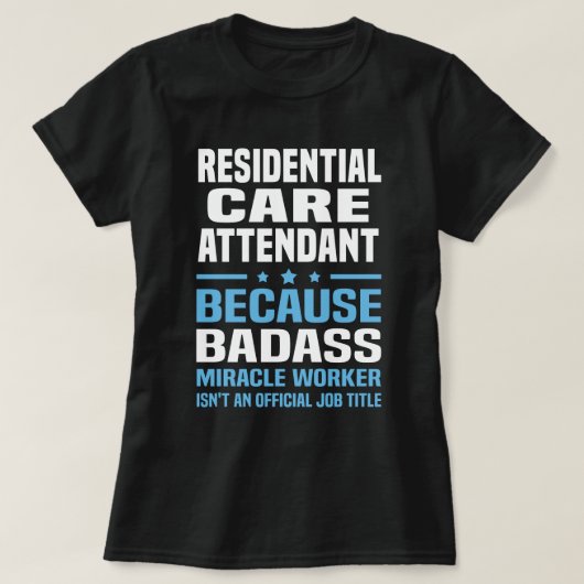 Bediende voor bewoning t-shirt (Design voorkant)