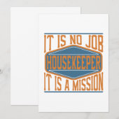 Bediener - Het is geen baan, het is een missie Bedankkaart (Voorkant / Achterkant)