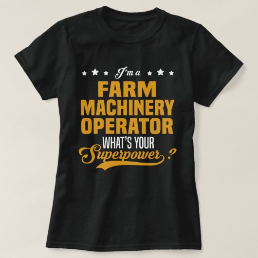 bediener van boerderijen t-shirt (Design voorkant)