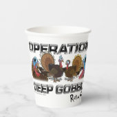 Bediening: Deep Gobble Papieren Bekers (Voorkant)