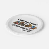 Bediening: Deep Gobble Papieren Bordje (Gekanteld)