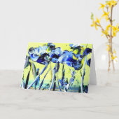 Bediening in blauw seculier kaart (Gele Bloem)