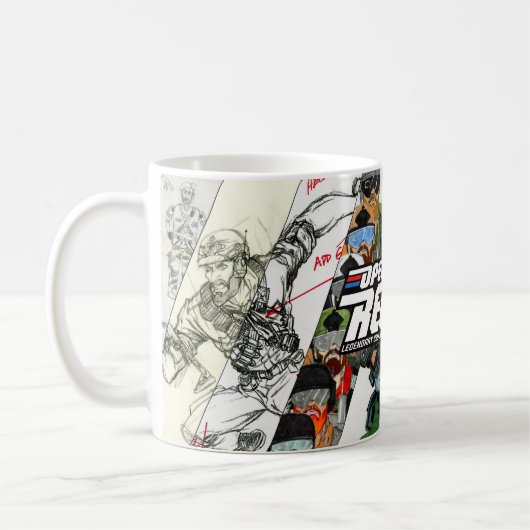 Bediening: mok van de proceskunst in het recall Re (Links)