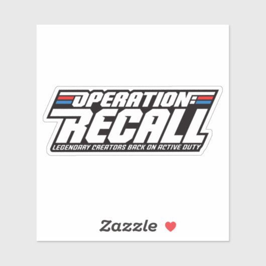 Bediening: Recall logo sticker (Vel)