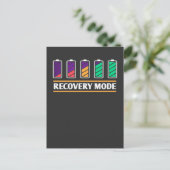 Bediening van de batterij in de terugwinningsmodus briefkaart (Staand voorkant)