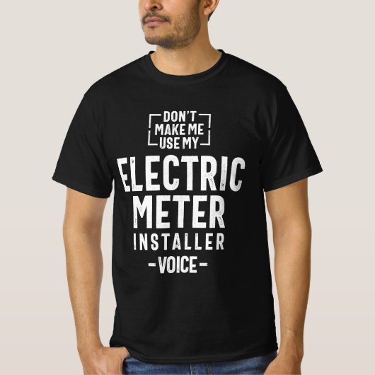 Bediening van een installateurscentrum voor elektr t-shirt (Voorkant)