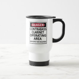 Bedieningsgebied Contrabass Clarinet Travel Mug Reisbeker