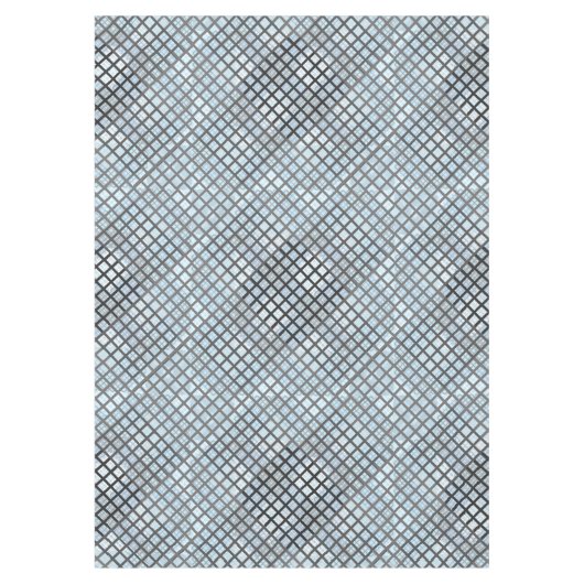 Bedieningspatroon diagonaal 02.w Lblue BG Tafelkleed (Voorkant)