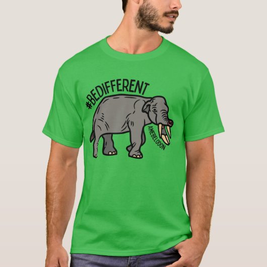 #BeDifferent Amebelodon T-Shirt (Voorkant)