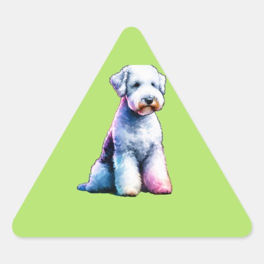Bedington Terrier Dog Sticker (Voorkant)