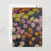 Bedje van Chrysanthema van Claude Monet Briefkaart (Voorkant / Achterkant)