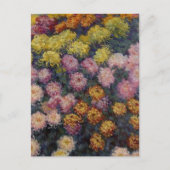 Bedje van Chrysanthema van Claude Monet Briefkaart (Voorkant)