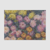Bedje van Chrysanthema van Claude Monet Tissuepapier (Voorkant)