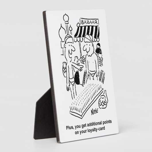 Bedje van de nagels op een Bazaar Cartoon Fotoplaat (Zijkant)