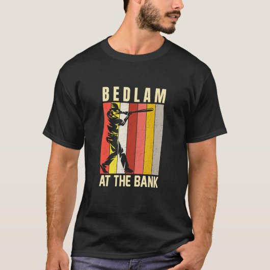 Bedlam At The Bank Baseball Fan T-shirt (Voorkant)