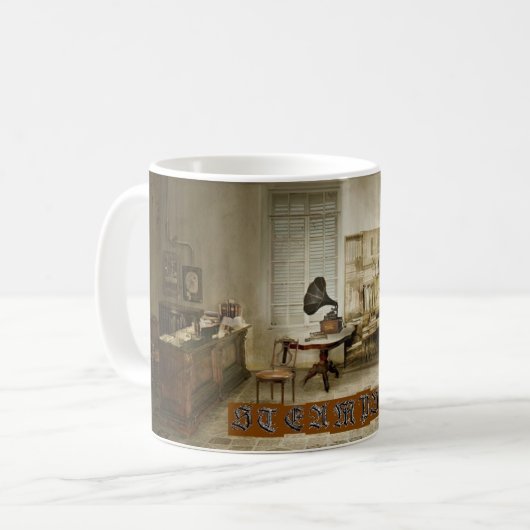 Bedlam Steampunk Koffiemok (Voorkant links)