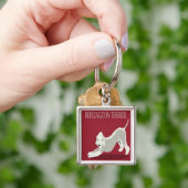 bedlington doodsbanker sleutelhanger (Hand)
