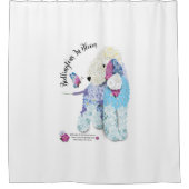 Bedlington in Bloom Shower Curtain Douchegordijn (Voorkant)