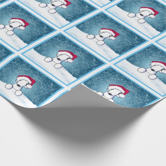 Bedlington Kerstmis Cadeaupapier (Hoek)