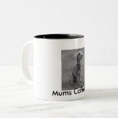 Bedlington Mum Coffee Pot Tweekleurige Koffiemok (Voorkant links)