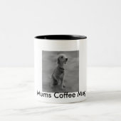 Bedlington Mum Coffee Pot Tweekleurige Koffiemok (Center)