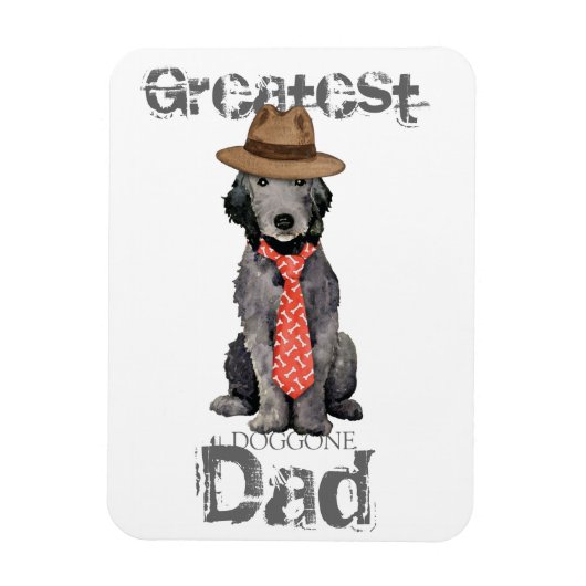 Bedlington papa magneet (Verticaal)