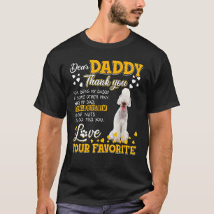 Bedlington Terrier Beste papa bedankt dat je bent T-shirt