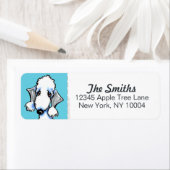 Bedlington Terrier Blue Block Etiket (Insitu)
