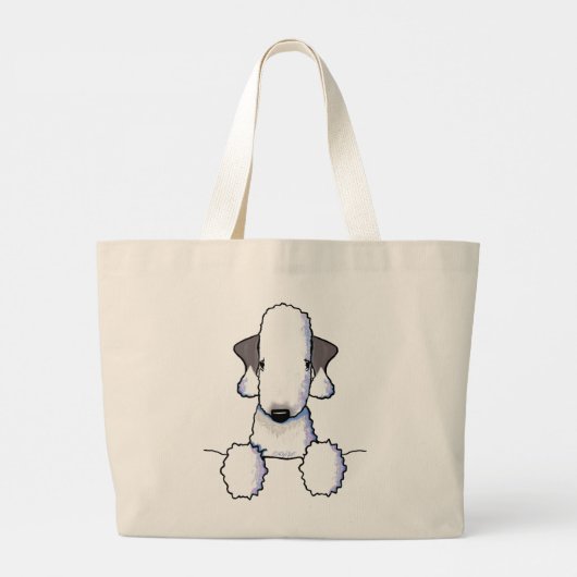 Bedlington Terrier Canvas tas (Achterkant)