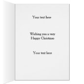 Bedlington Terrier 'Cheese Tax' Christmas card (Binnen (Rechts))