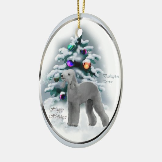 Bedlington Terrier Christmas Gifts Ornament (Links)