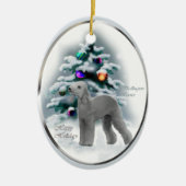 Bedlington Terrier Christmas Gifts Ornament (Voorkant)